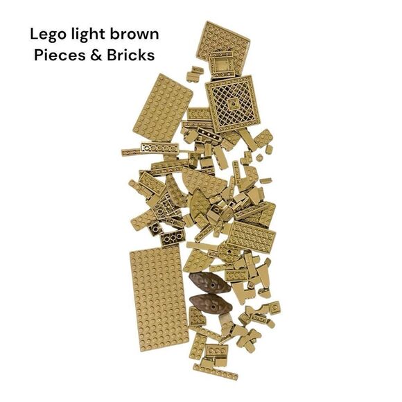 Lego light brown pieces & bricks authentic genuine more colors in closet - Picture 1 of 10